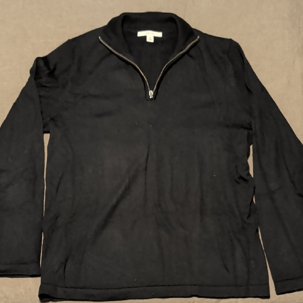 Merona Men's Black Zip-Up Sweater